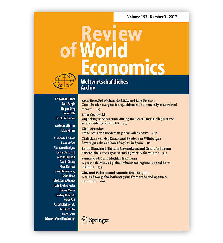 Cover image Review of World Economics