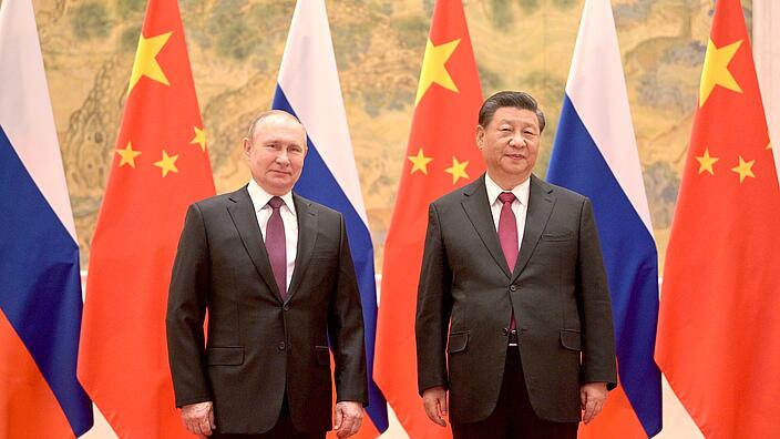 Xi und Putin, Presidents of China and Russia