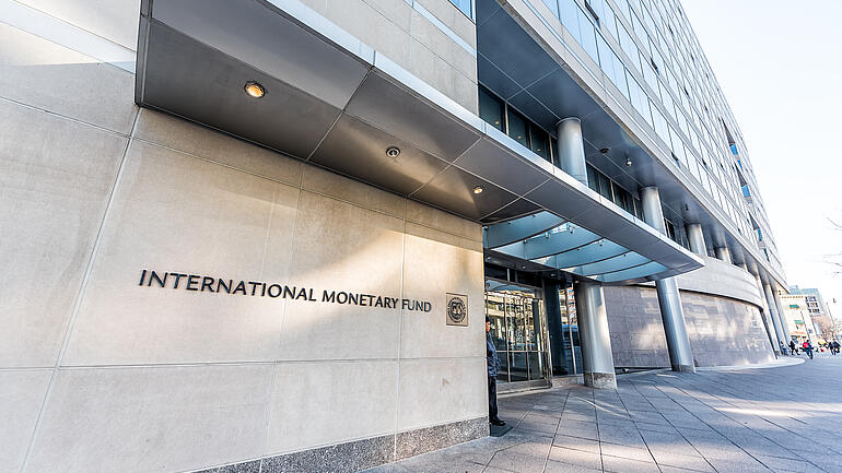 Entrace to the building of the International Montary Fund