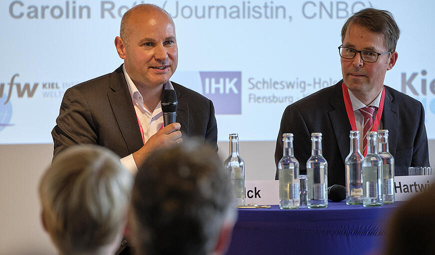 Oliver Falck (Professor, ifo Institut) und Johannes Hartwig (Abteilungsleiter, Ministerium für Wirtschaft, Verkehr, Arbeit, Technologie und Tourismus Schleswig-Holstein)