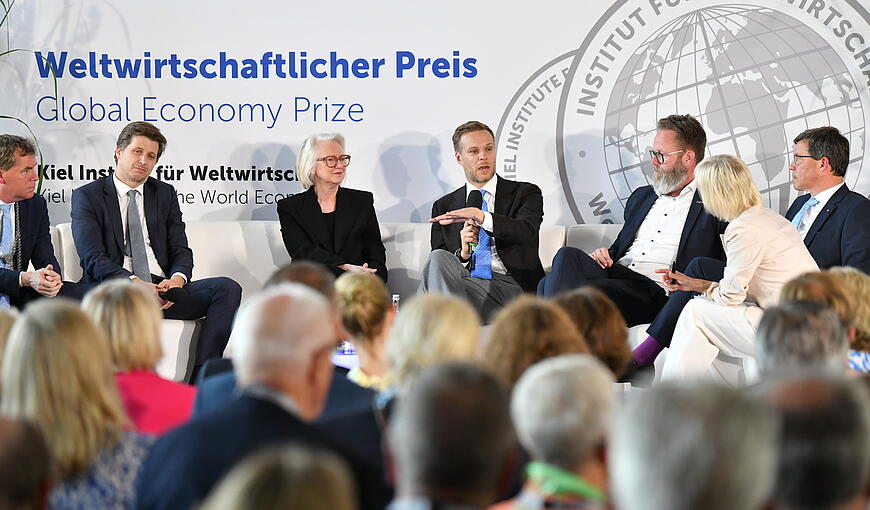 Conversation on stage at Global Economy Prize 2025