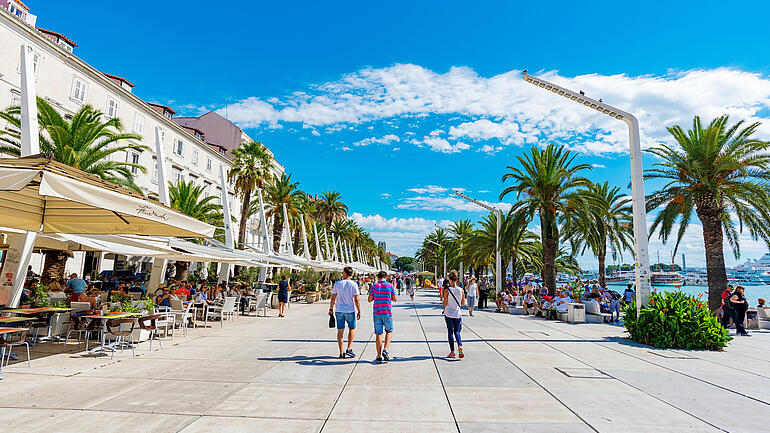 Seafront promenade in Split