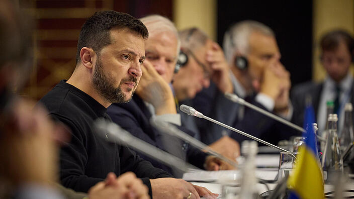 Wolodymyr Selenskyi, EU-Ukraine Meeting der Außenminister in Kiew am 2. Okt. 2023