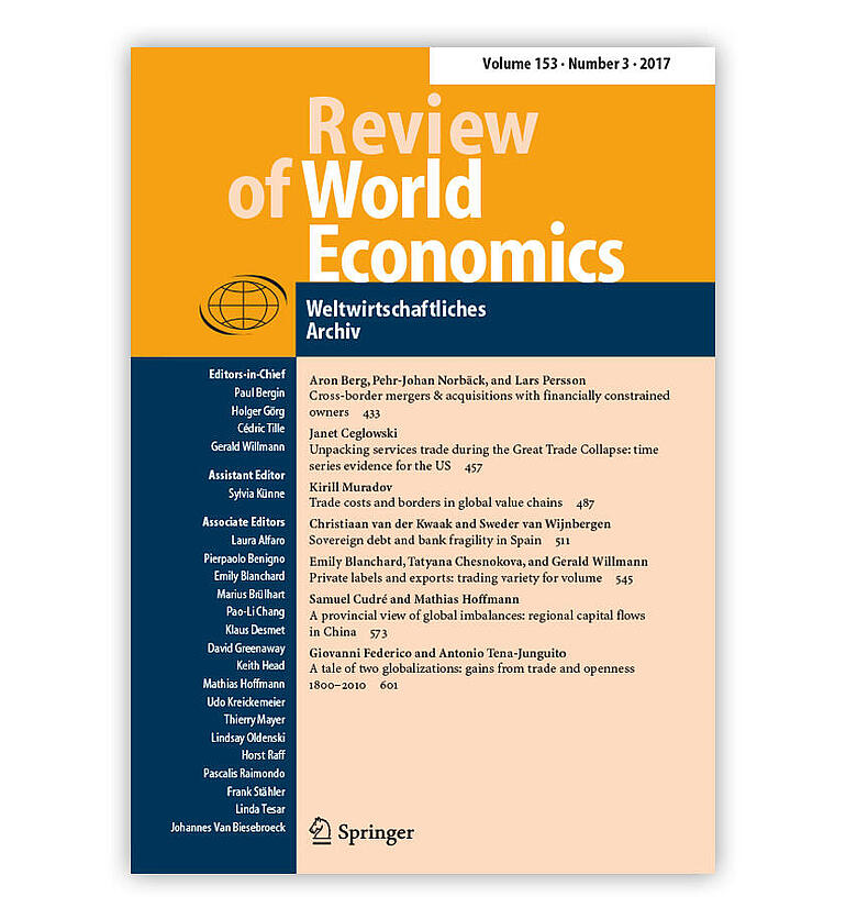 Cover image Review of World Economics