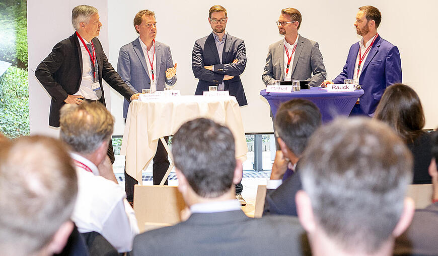 Speaker panel on stage