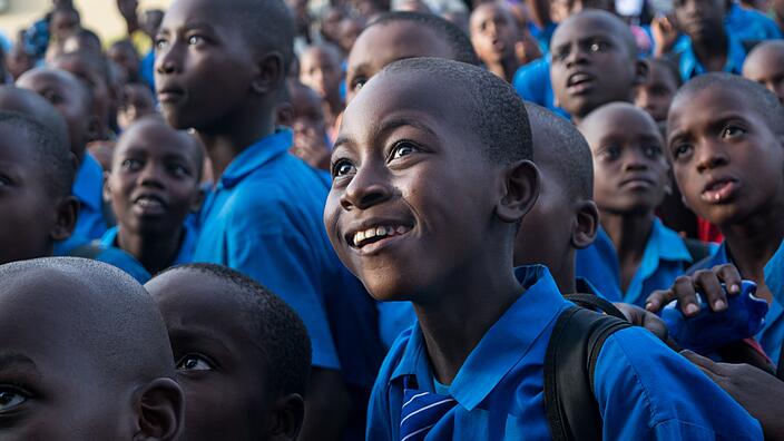 African Boys smiling