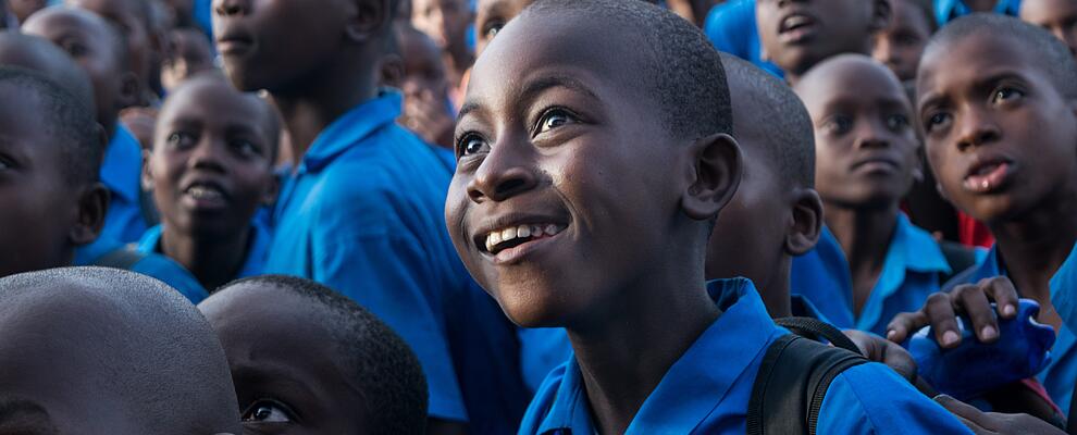 African Boys smiling