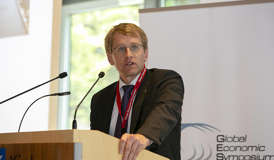 Speaker on stage