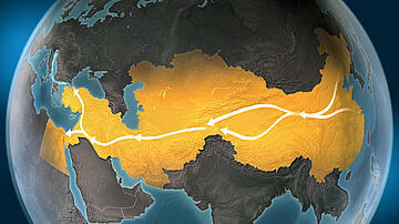 Silk road through China