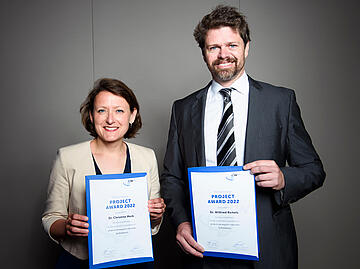 Laureates Christine Merk and Wilfried Rickels Laureates Christine Merk and Wilfried Rickels
