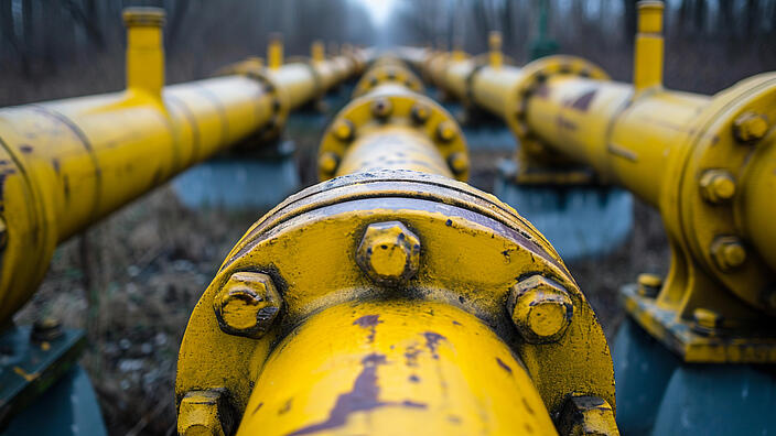 Russian Oil gas pipeline. Gas industry