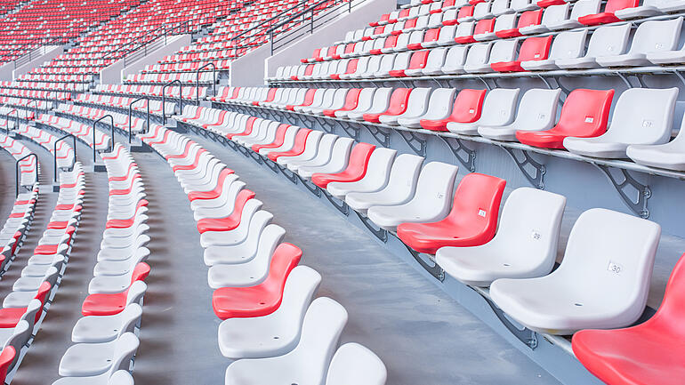 Empty tribune in a stadium